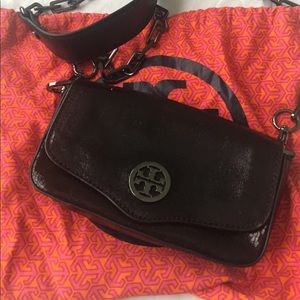 Tory Burch Robinson Black Leather Crossbody Bag